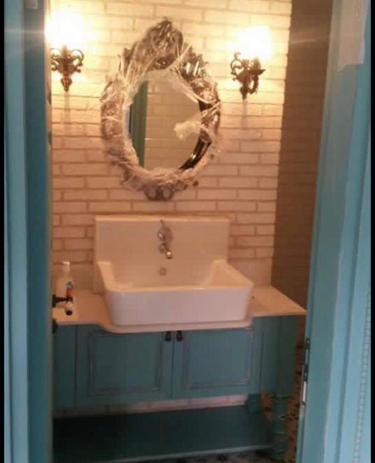 Lüks Köşe Banyo Dolabı